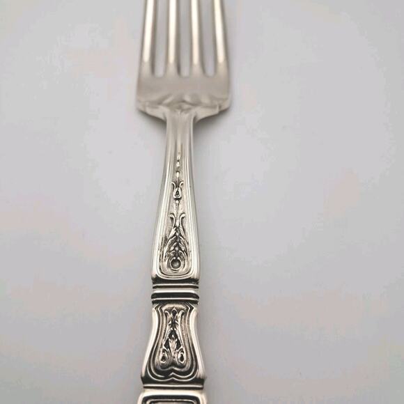 Gorham St. Dunstan Chased Sterling Silver Fork 7 1/8" Unused No-Mono Org. Sleeve - Picture 3 of 6